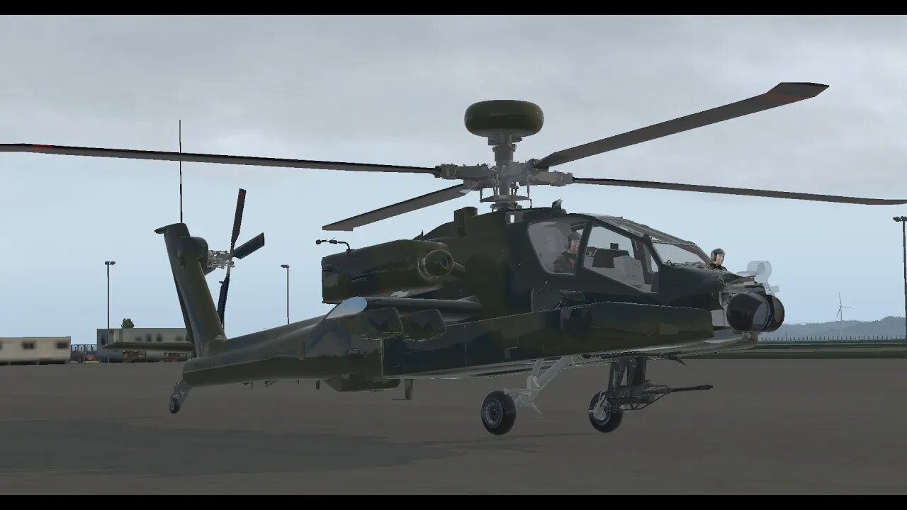 AH-64 Apache Helicopter. Jump in and GO flight review X-Plane 11.