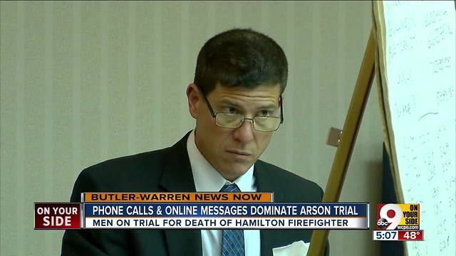 Phone calls and online messages rule arson trial