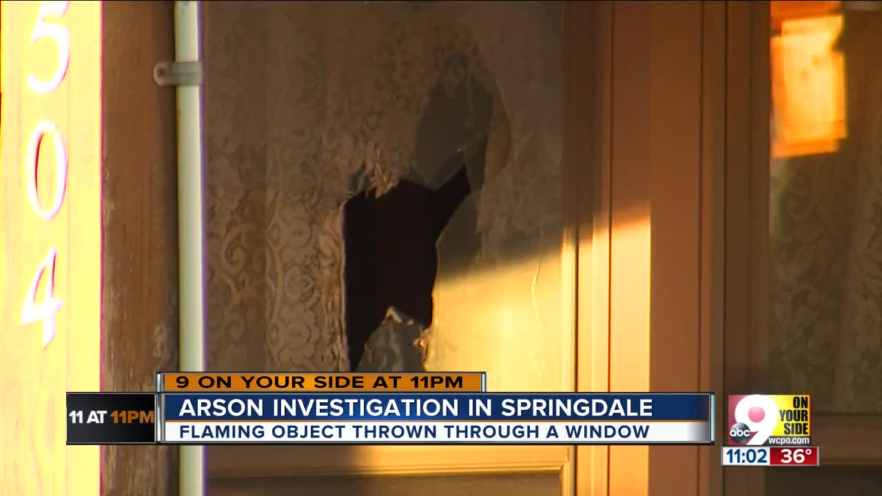 Unknown man throws firebomb into woman's house in Springdale