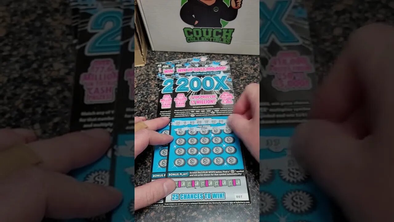 WINNING 200X Scratch Off Lottery Ticket from Kentucky!!