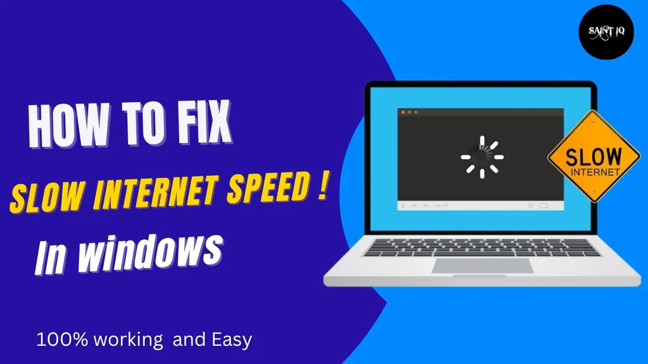 How To Fix Slow Internet speed in Windows , Make your Internet faster Easily and 100% working !