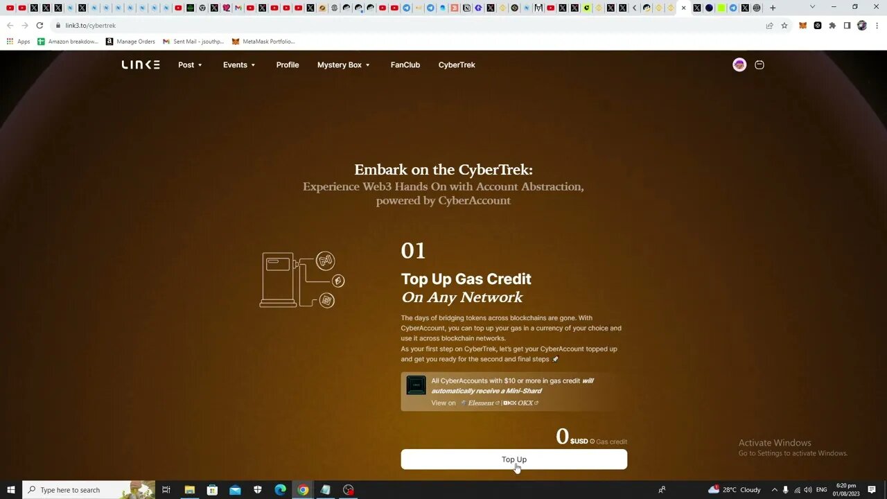 Want To Earn The Cyberconnect $CYBER Airdrop? Test EVM Account Abtraction At Its Best By CyberTrek!