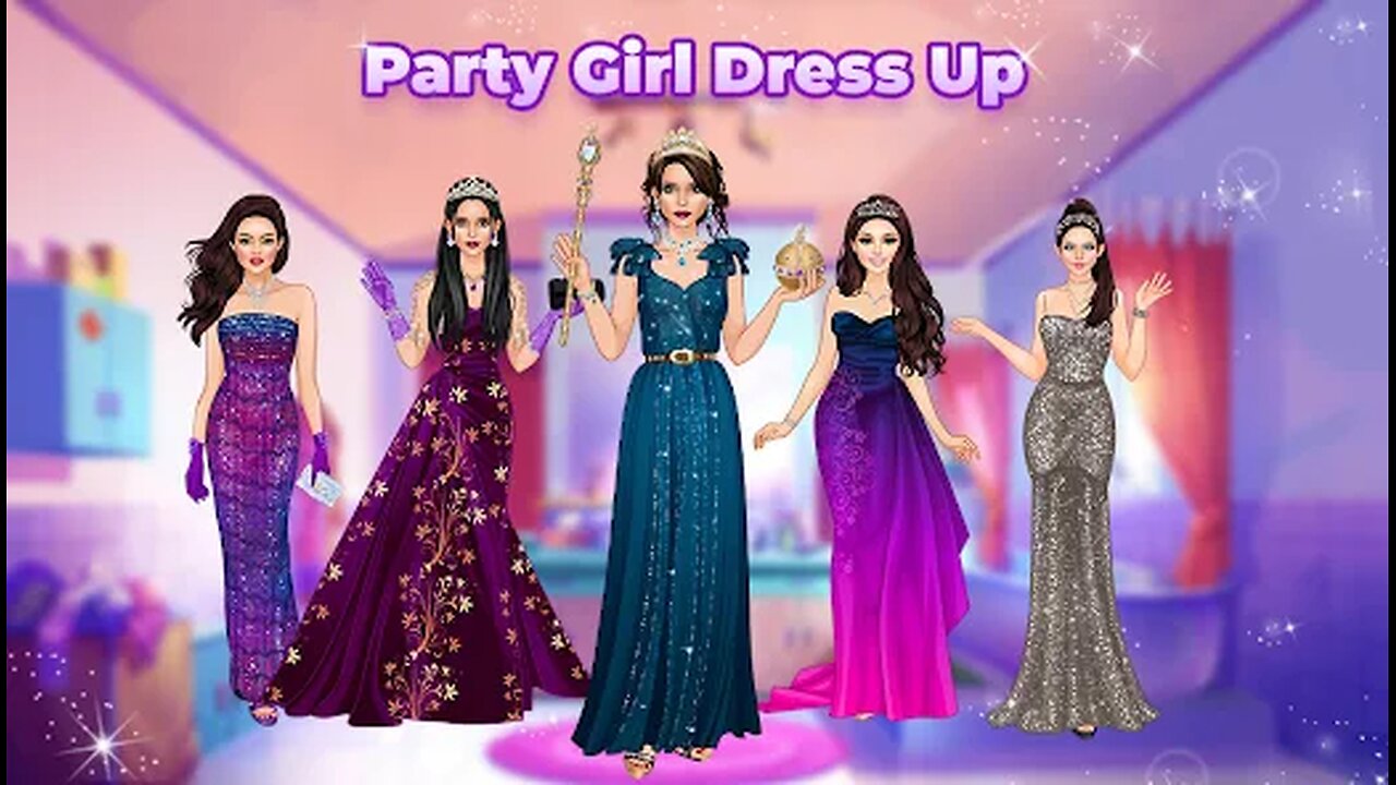 Fun Fashion show competition - Party wear Makeup and Dress up game for girls