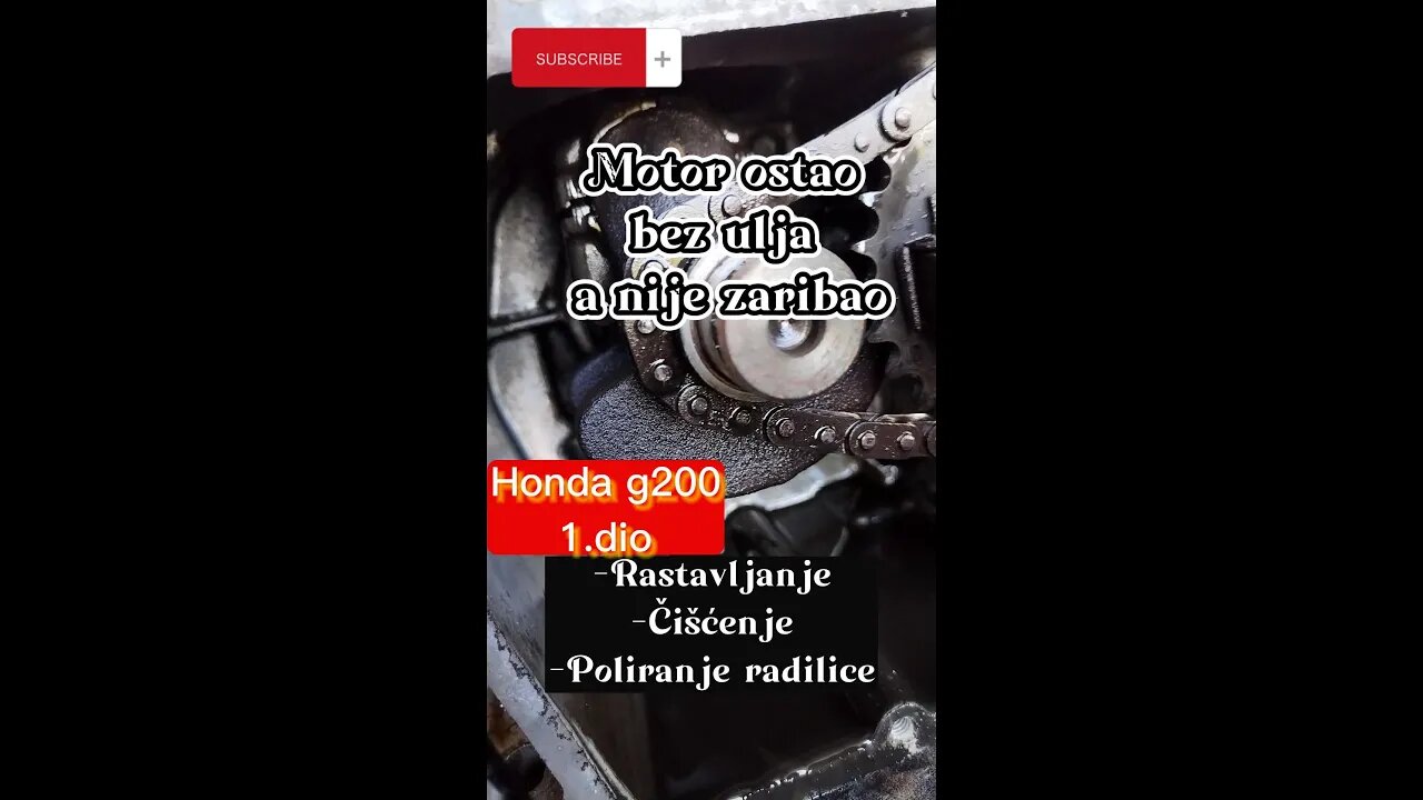 Motor ostao bez ulja Honda g200 _1.dio