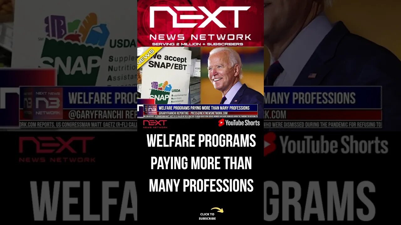 Welfare Programs Paying MORE Than Many Professions #shorts