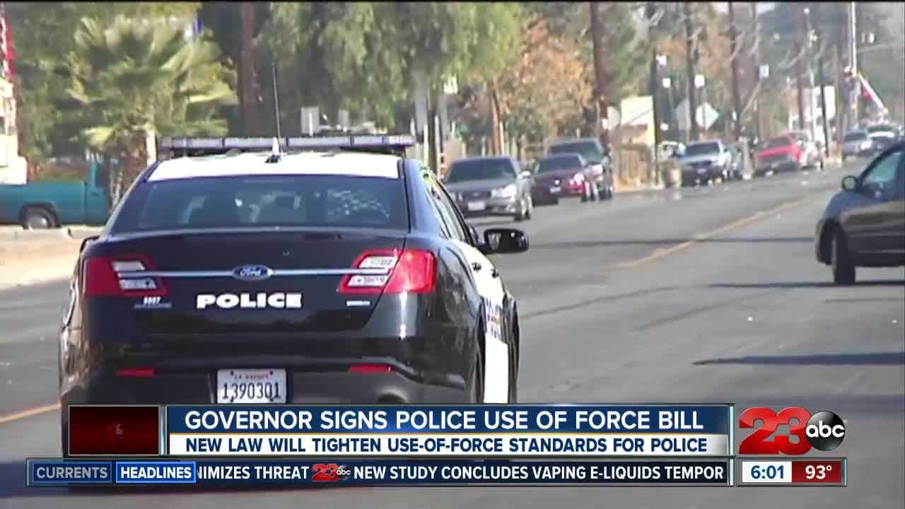 Governor signs police use-of-force bill