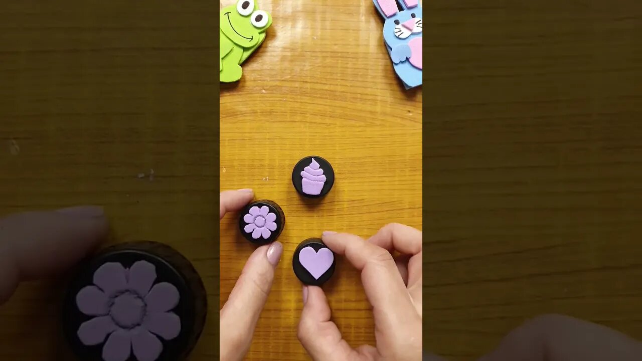 DIY - How to Make EVA Stamp and Pet Bottle Cap #shorts