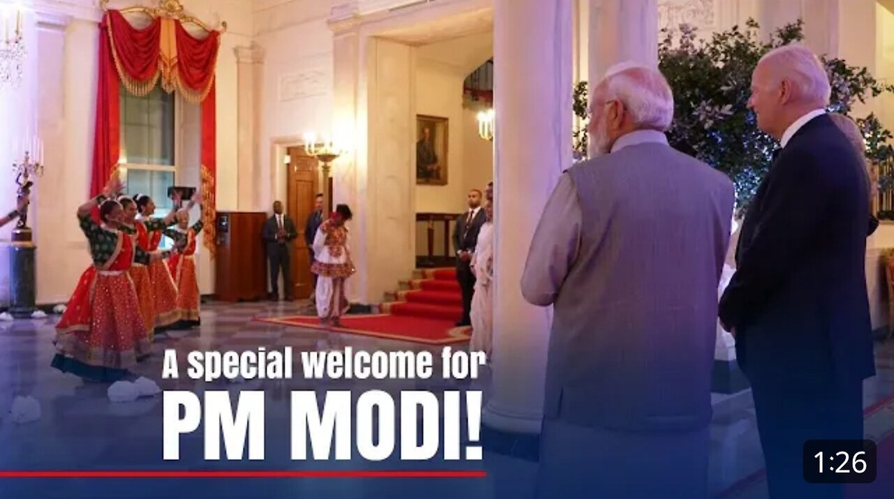 Indian PM Modi In America 🇺🇸 With American Perisdent