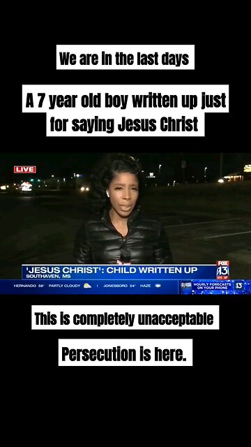 a 7 year old boy got written up just for saying Jesus Christ