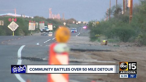 Community calling for action over 50 mile detour in north Scottsdale after deadly crash