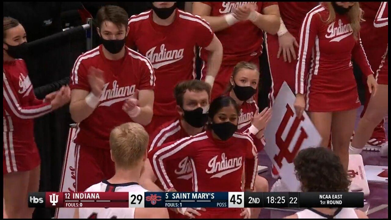 Indiana Cheerleader Saves The NCAA March Madness Game