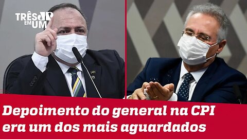 Pazuello confronta Renan Calheiros sobre compra da Pfizer