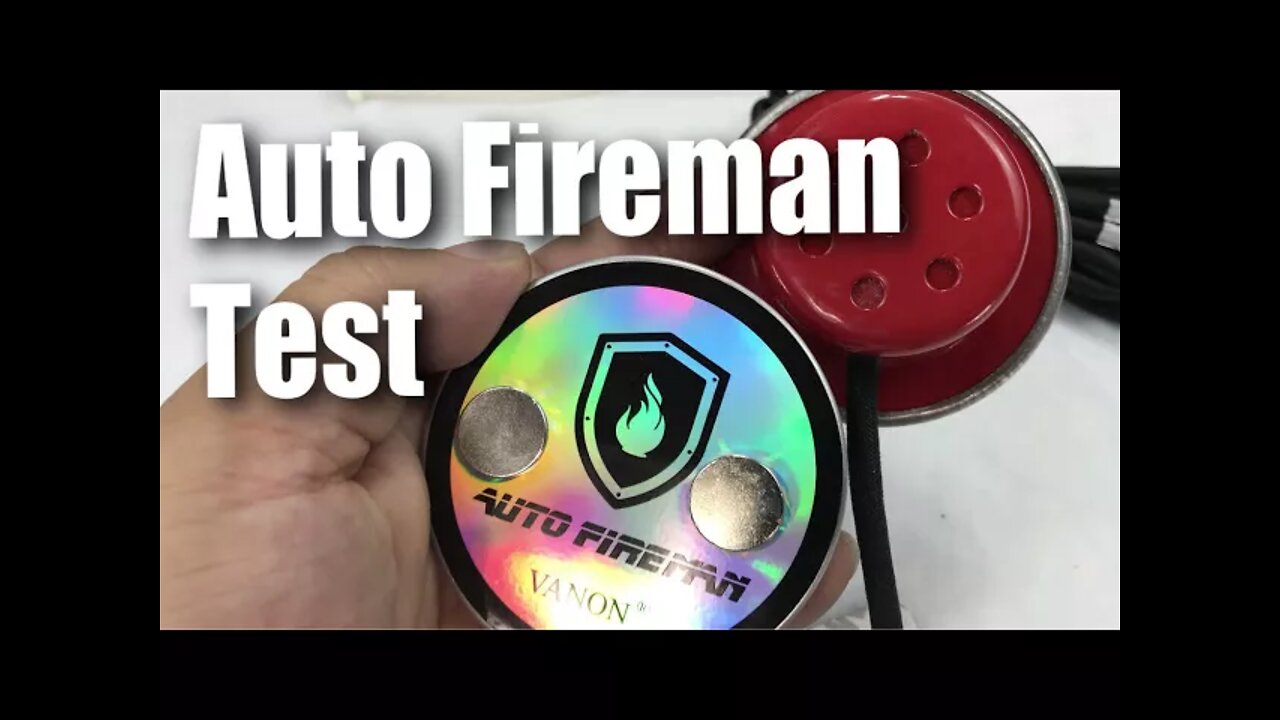 Auto Fireman car engine fire extinguisher test and review