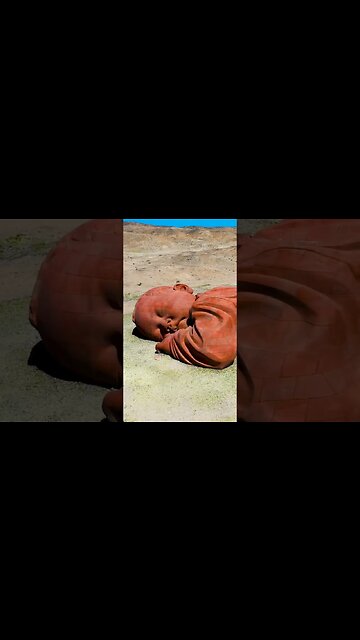 In this barren Gobi desert, Anran sleeps a 15-meter giant baby - the Son of the Earth.