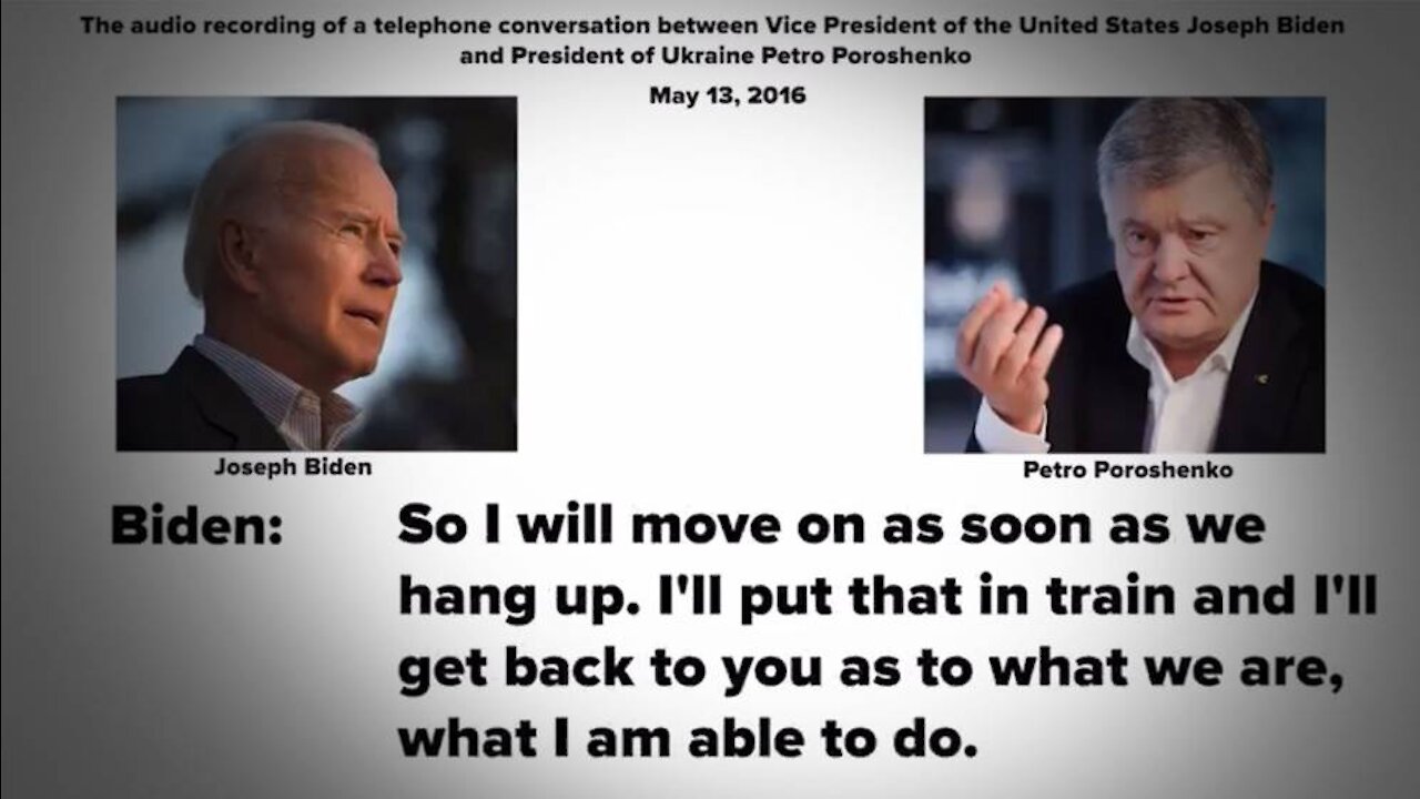 BREAKING: Ukrainian MEP Releases Further Biden Tapes