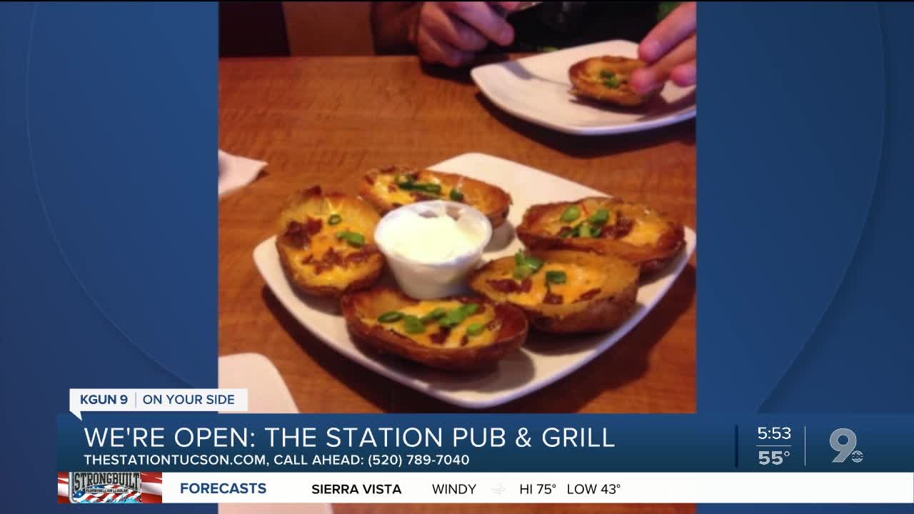 The Station Pub & Grill sells takeout meals