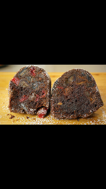 Easy Chocolate fruitcake with Dates, Figs And Cherries