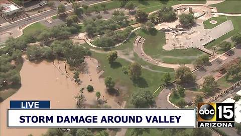 Storm runoff closes Scottsdale roads