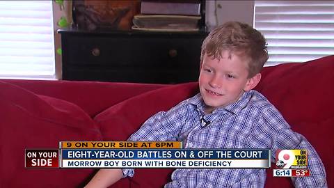 Inspiring 8-year-old battles on and off the court