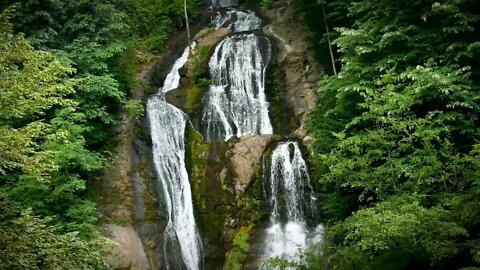 Nature Waterfall That View Water Forest Cascade 😊 Sounds to Sleep, Study, Relax, Reduce Stress