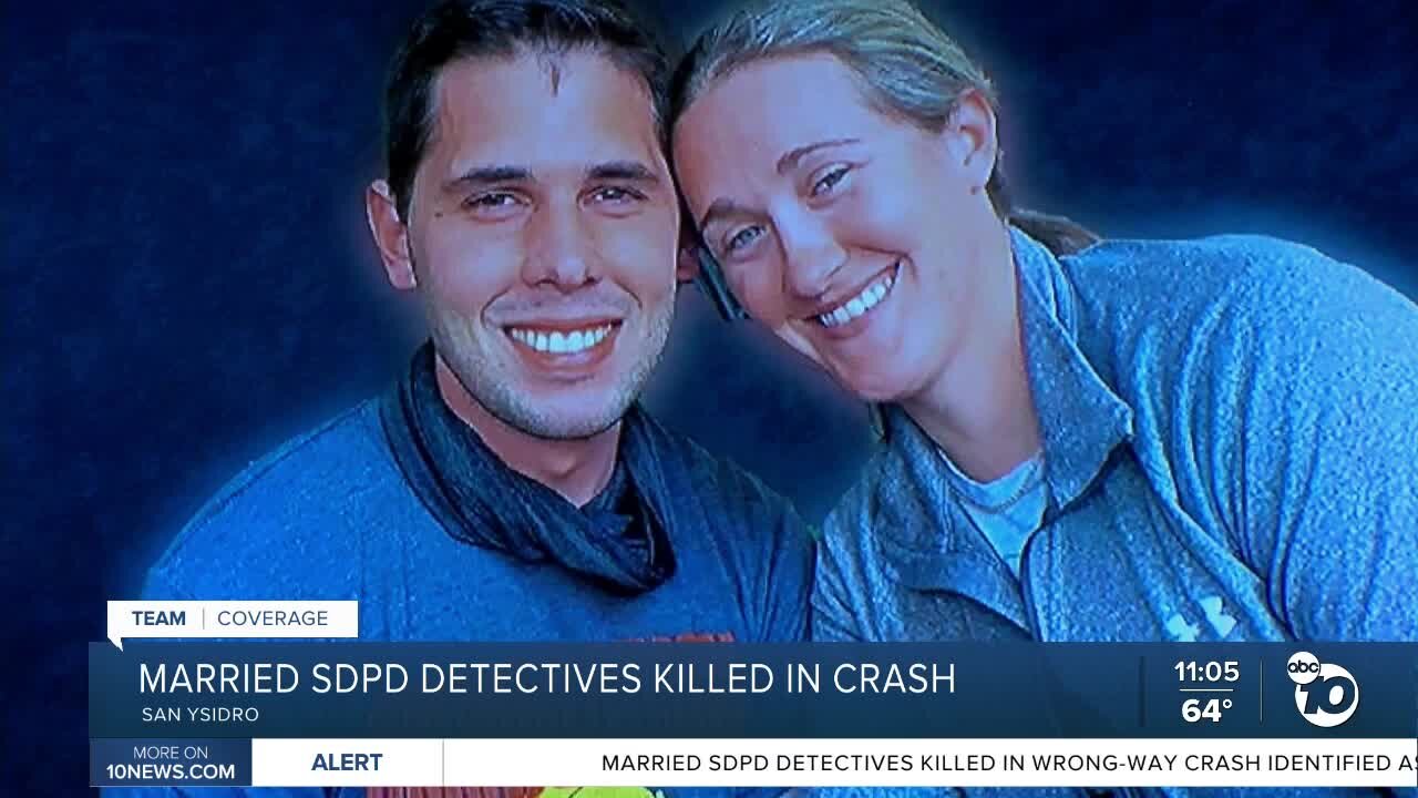 Married SDPD detectives killed in crash