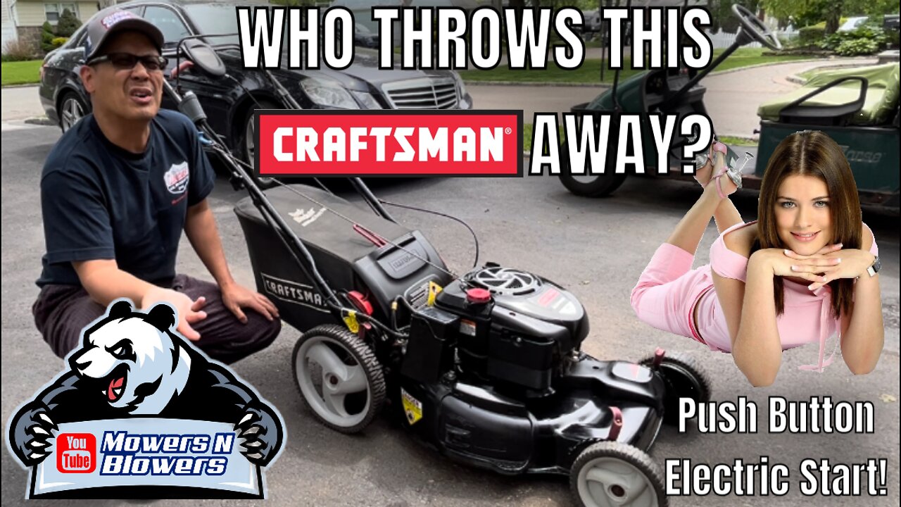 FREE CRAFTSMAN 7.25 BRIGGS 22” FWD SELF PROPELLED ELECTRIC PUSH BUTTON START AUTO CHOKE LAWNMOWER