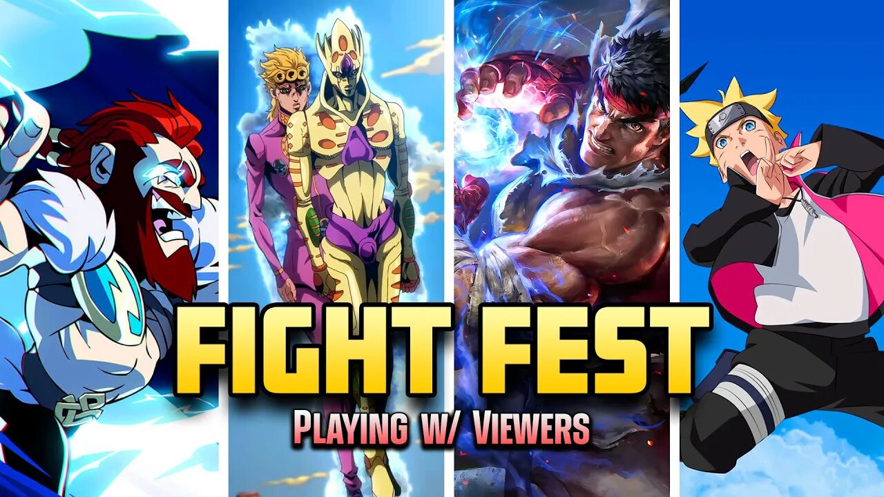 🔴 LIVE FIGHT FEST! Fighting / Anime Games | Storm 4, Brawlhalla, Street Fighter, Demon Slayer & More