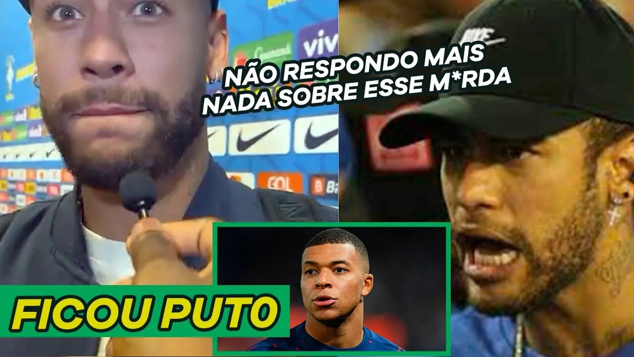 NEYMAR PERDE A PACIENCIA E IGNORA JORNALISTA SOBRE MBAPPE! | DE GOLEADA