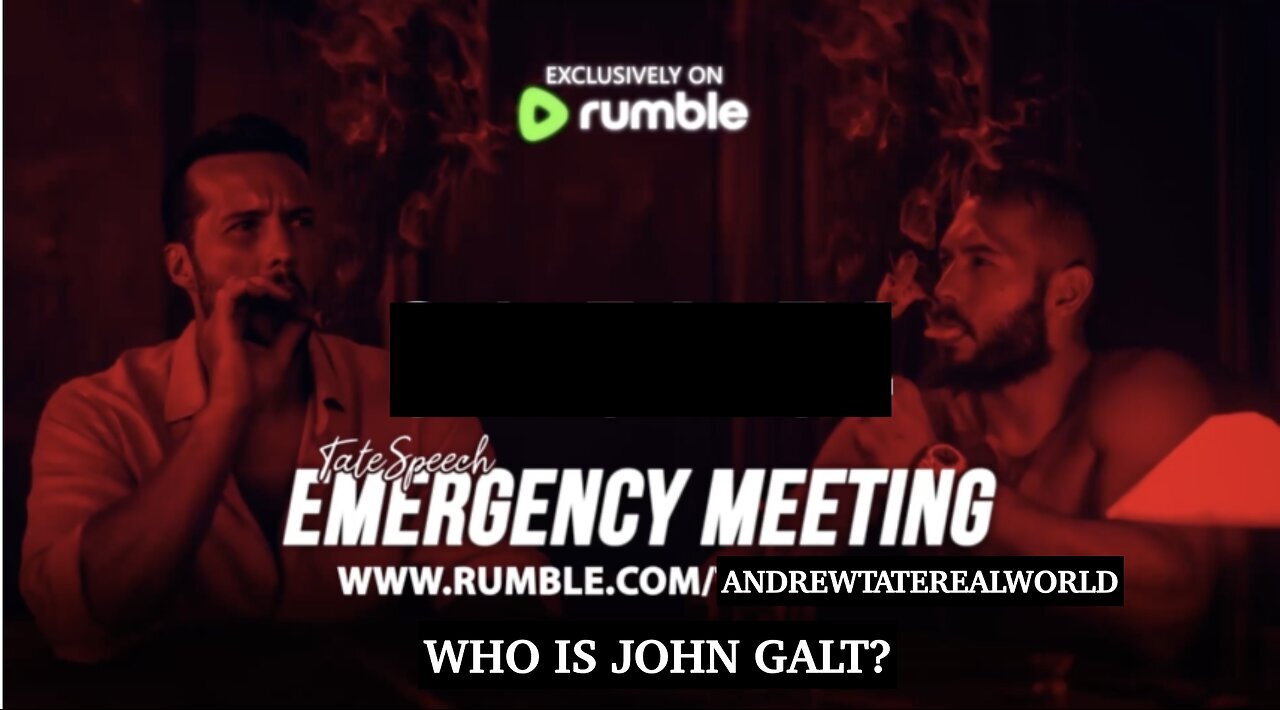 Andrew Tate- EMERGENCY MEETING. THE WAR ON WHITE PEOPLE. RATED R CONTENT WARNING. TY JGANON