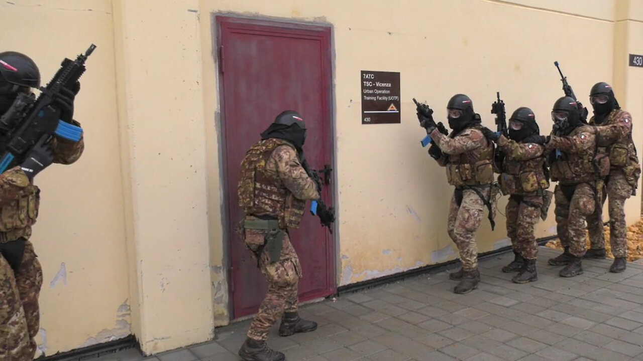 Italian Army training at Caserma Ederle, Vicenza