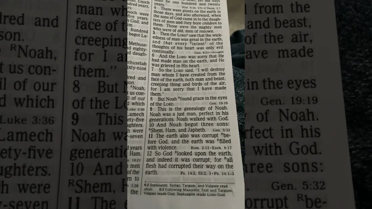 NOAH WAS THE ONLY JUST MAN IN HIS GENERATION!!!