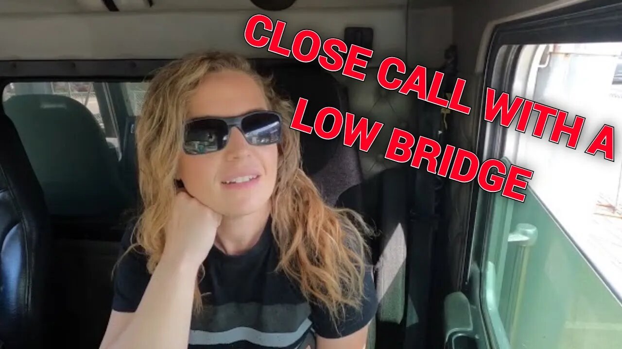 I was told I could fit under that bridge. Stacks might be a little too tall. Dump Truck Vlog.