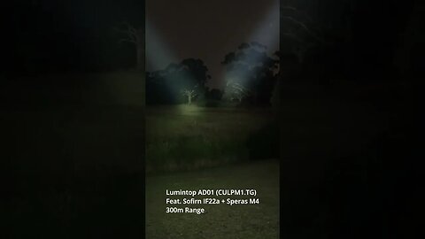 Speras M4 vs Lumintop AD01: short beamshots