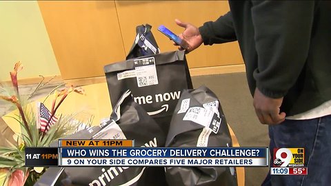 Who wins the grocery delivery challenge?