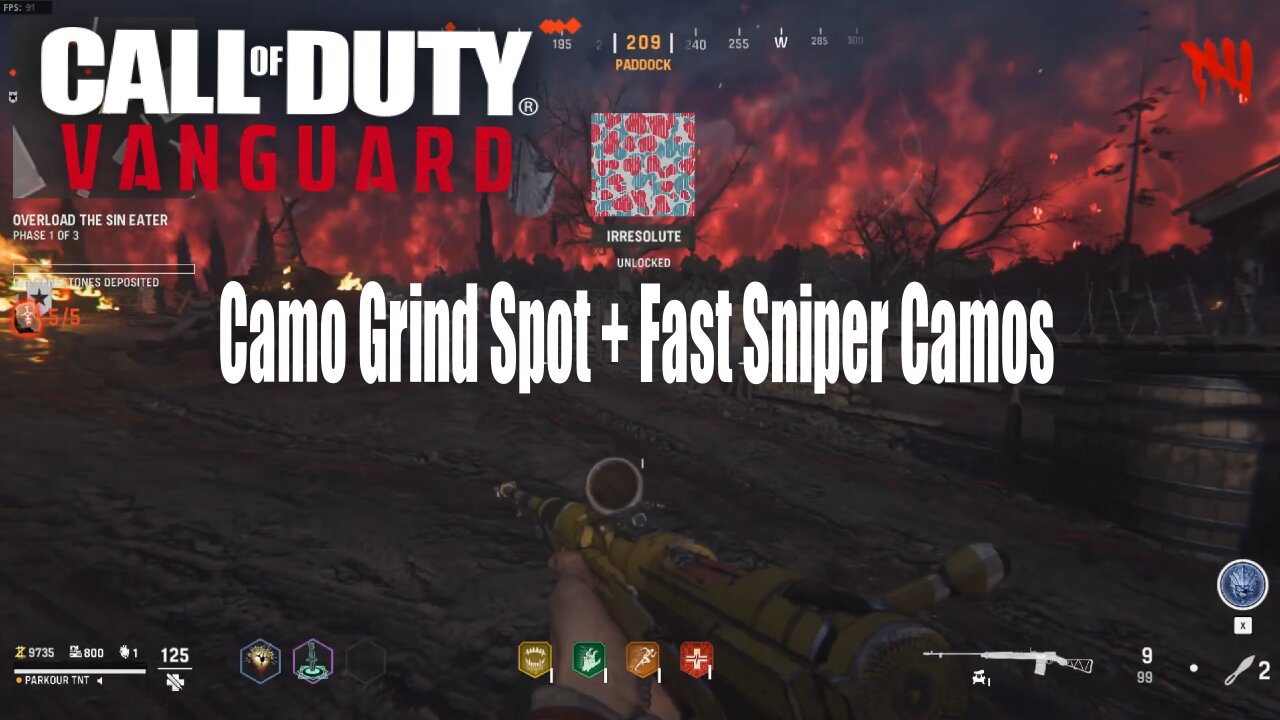 Call of Duty Vanguard Zombies Camo Grind Spot + Snipers Easy Golden Viper