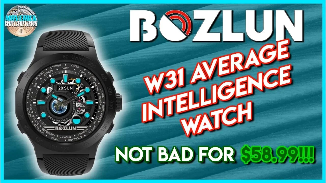 Not Bad for $58! | Chinese Bozlun Average Intelligence "Smart" Bluetooth Watch W31 Unbox & Review