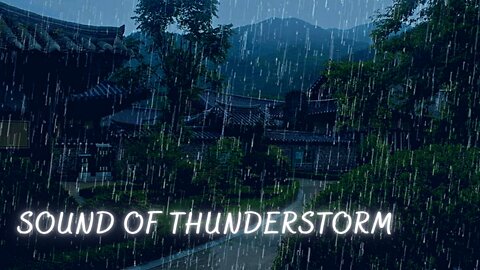 Sleep Fast With Heavy rain and thunderstorm sounds for sleeping [ Rain Sounds For Sleeping Thunder ]