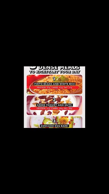 3 NUTRIENT DENSE MEALS TO KICKSTART YOUR DAY