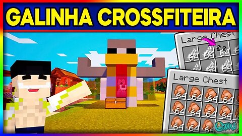 FARM DE GALINHA CROSSFITEIRA AUTOMÁTICA NO MINECRAFT (EFICIENTE) | TUTORIAL OTAKU DE HAKI #13