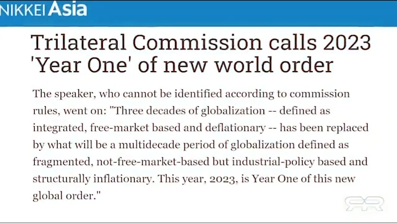 Dollar Collapse | Did the Trilateral Commission Call 2023 "Year One" of the "New Global Order?"