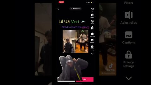 Lil Uzi vert #dance 🕺 🛸😄complications #shorts #smh #uzi