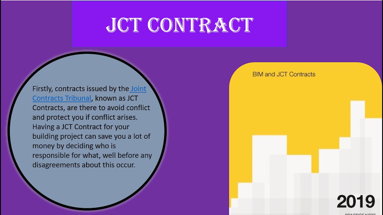 JCT Contract online courses