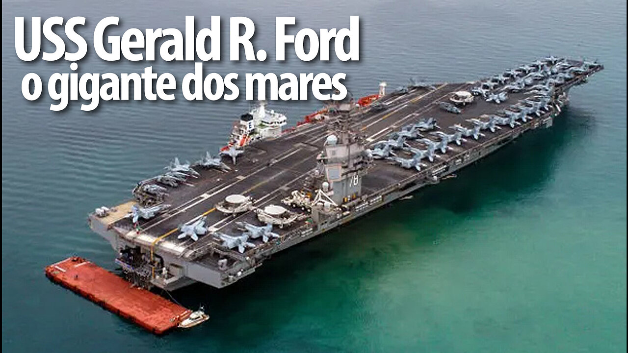 USS Gerald Ford Gigante dos Mares está em Israel | Giant of the Seas | JV Jornalismo Verdade