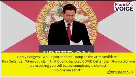 Henry Rodgers: "Would you endorse Trump as the GOP candidate?"