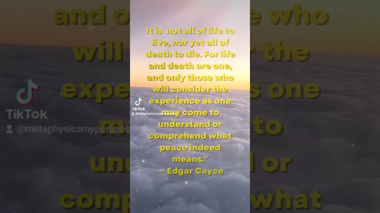 Edgar Cayce #shorts Peace