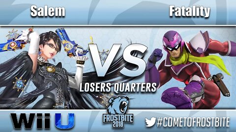 TL | MVG | Salem (Bayonetta) vs. YP | Fatality (C. Falcon) - Wii U L. Quarterfinals - Frostbite 2018