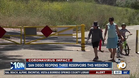 San Diego reopens three reservoirs this weekend