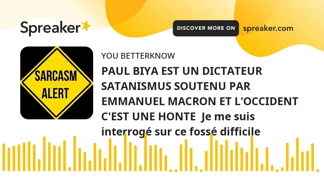 PAUL BIYA EST UN DICTATEUR SATANISMUS SOUTENU PAR EMMANUEL MACRON ET L'OCCIDENT C'EST UNE HONTE Je