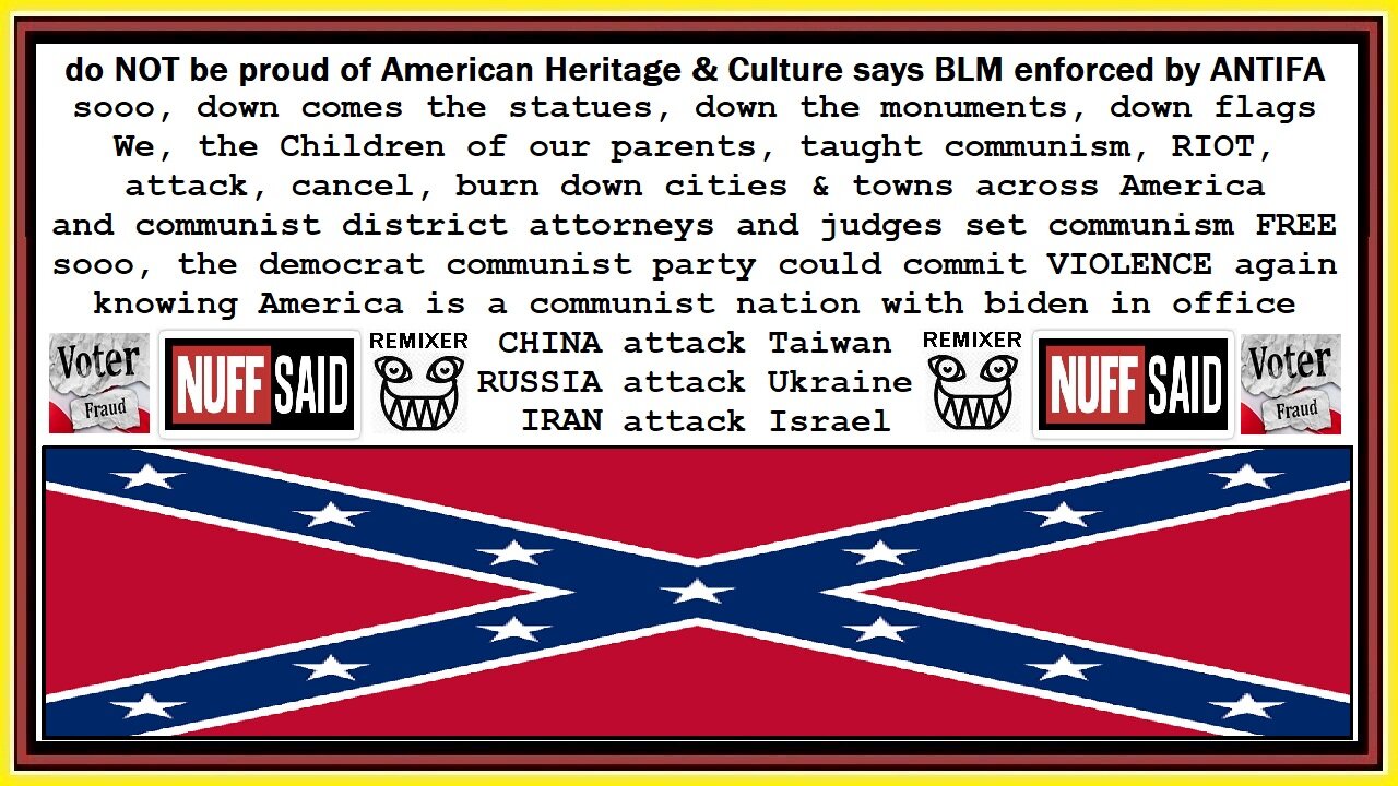 RIOT, attack, cancel, burn down cities with democrat ANTIFA & BLM