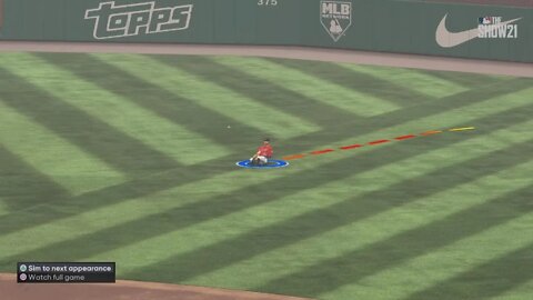 MLB The Show 21 sliding catch